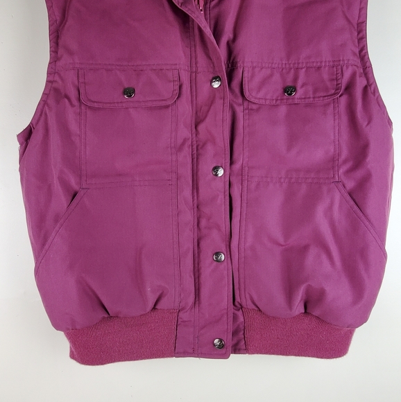 Eddie bauer puffer vest jacket purple size Large - Picture 7 of 8